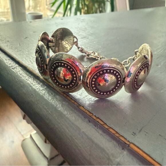Brighton Silver Tone Circle Disc Bracelet - Picture 3 of 9